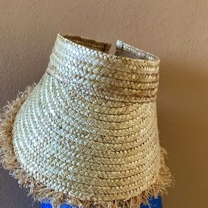 Straw sun visor
